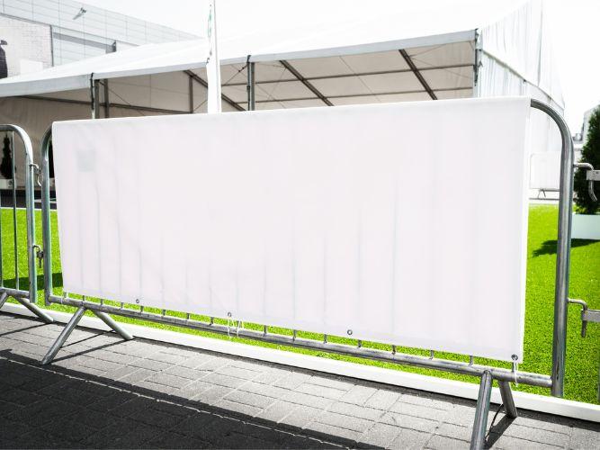 white banner for outdoor print